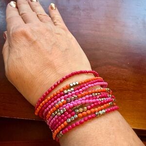 Vera Bradley stretch bracelets 🧡🩷 Fun for Valentine’s Day